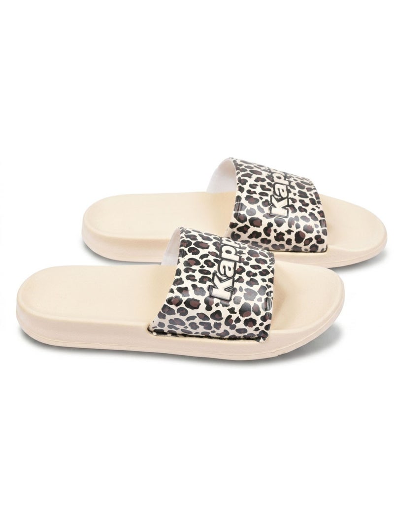 Chancla Mujer Piscina Glitter Brillante Leopardo KAPPA Marrón - Kiabi