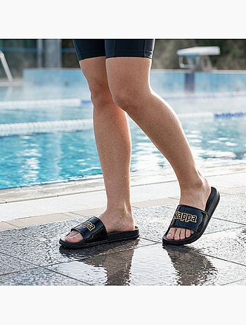 Chancla Mujer Piscina Glitter Brillante Leopardo KAPPA