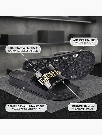 Chancla Mujer Piscina Glitter Brillante Leopardo KAPPA