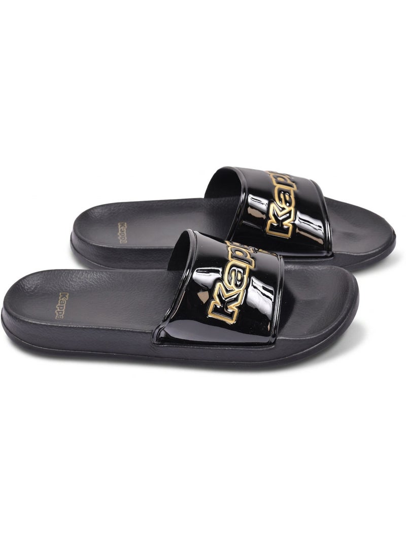 Chancla Mujer Piscina Glitter Brillante Leopardo KAPPA Negro - Kiabi