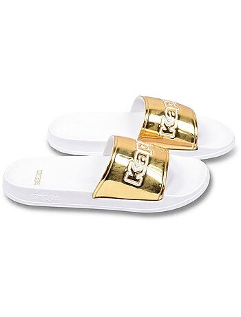 Chancla Mujer Piscina Glitter Brillante Leopardo KAPPA