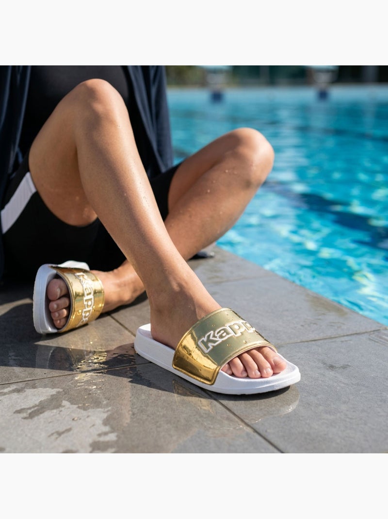 Chancla Mujer Piscina Glitter Brillante Leopardo KAPPA Oro - Kiabi
