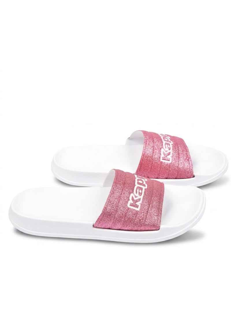 Chancla Mujer Piscina Glitter Brillante Leopardo KAPPA Rosa - Kiabi