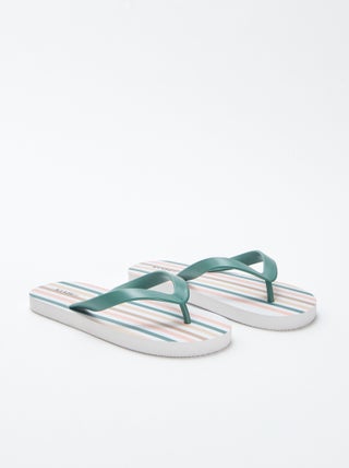 Chanclas a rayas