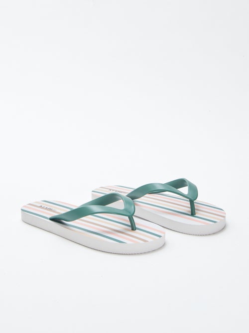 Chanclas a rayas - Kiabi