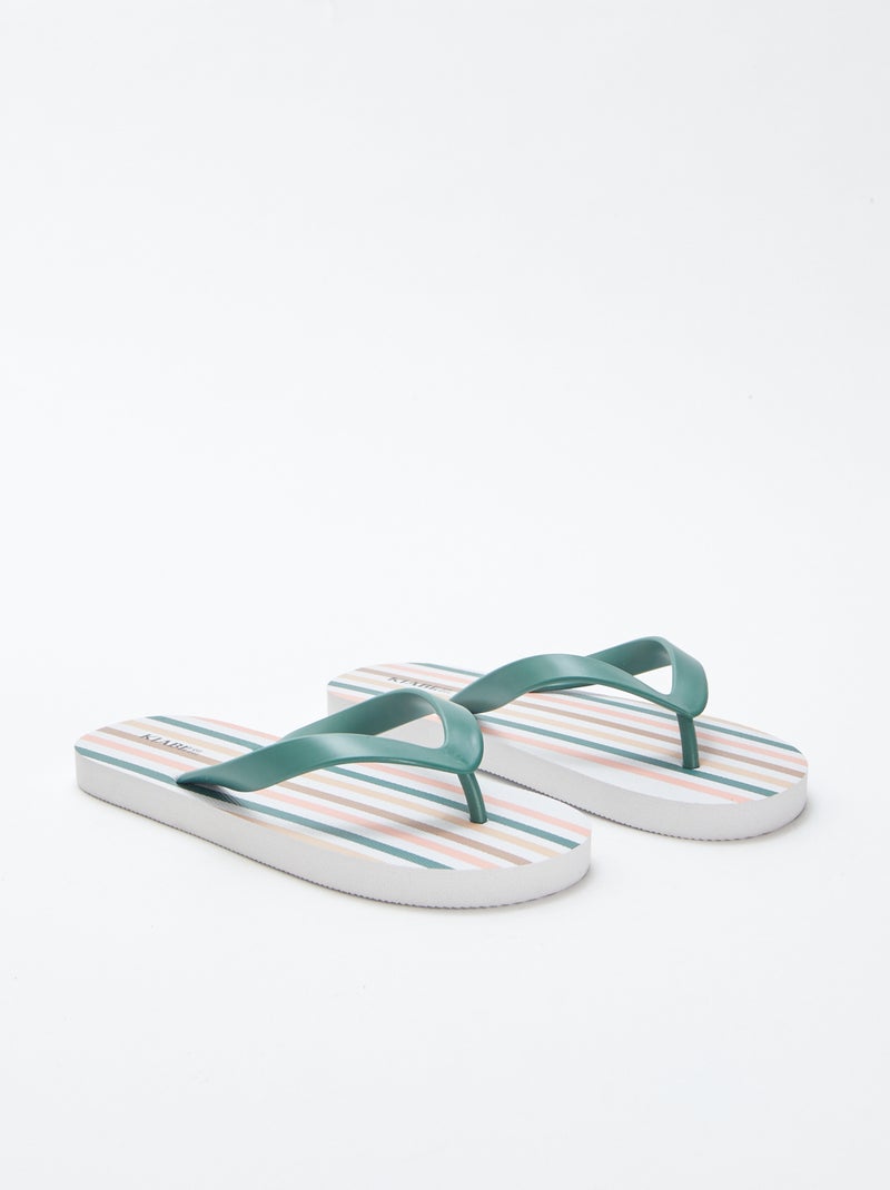 Chanclas a rayas ROSA - Kiabi