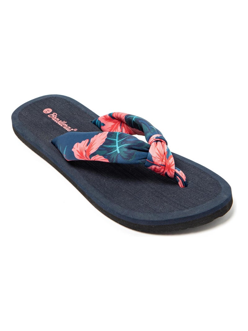 Chanclas Brasileras de Mujer con suela de goma Antideslizante Rosa fucsia - Kiabi