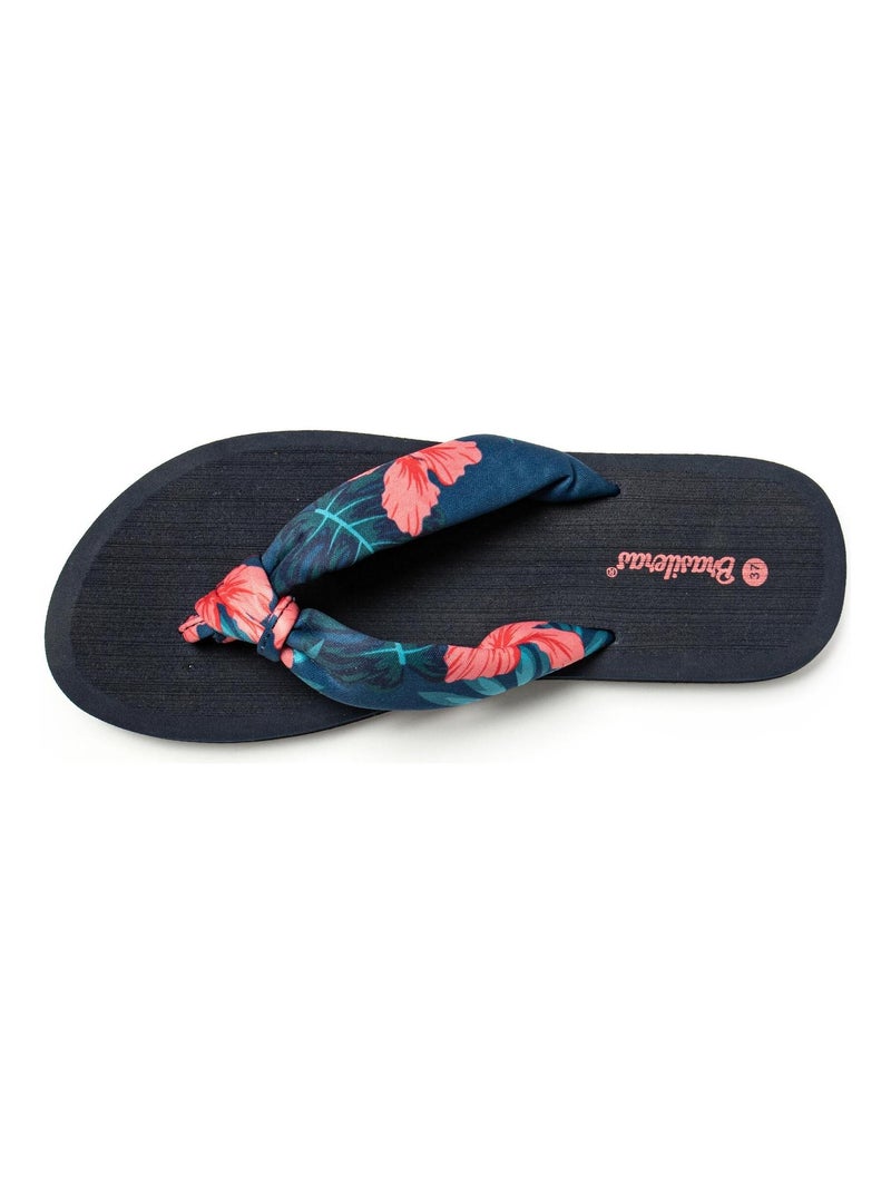 Chanclas Brasileras de Mujer con suela de goma Antideslizante Rosa fucsia - Kiabi
