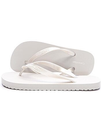 Chanclas calvin klein jeans para mujer tpu metalizadas