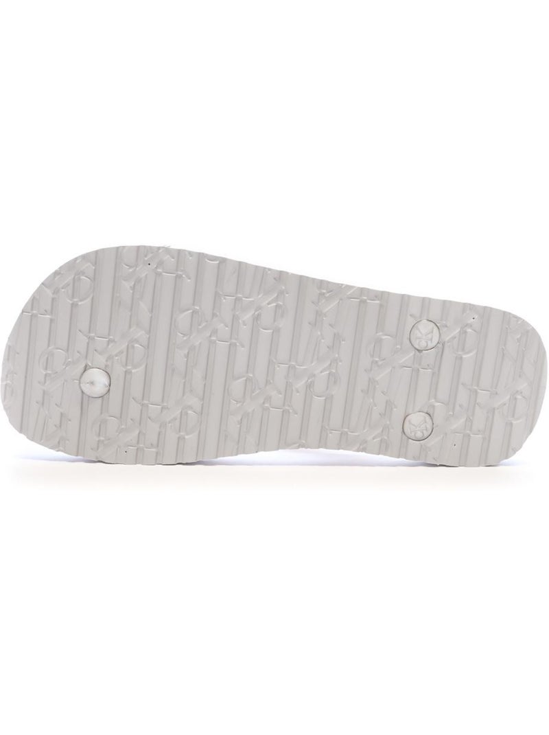 Chanclas calvin klein jeans de mujer con tiras metalizadas Gris plateado - Kiabi