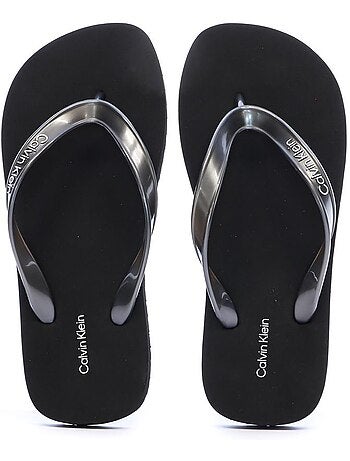 Chanclas calvin klein jeans para mujer tpu metalizadas