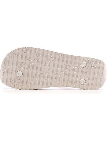 Chanclas calvin klein jeans para mujer tpu metalizadas