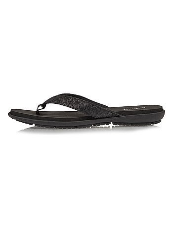 Chanclas cómoda y detallada con parte superior de lentejuelas Isotoner