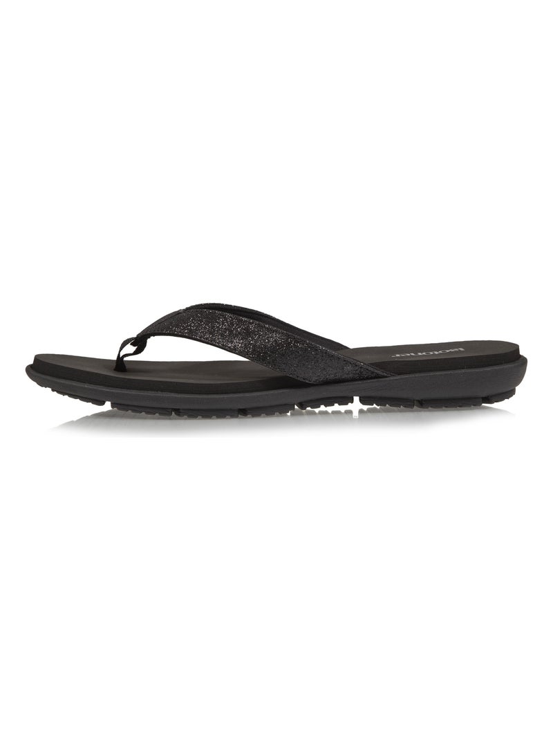 Chanclas cómoda y detallada con parte superior de lentejuelas  Isotoner Negro - Kiabi