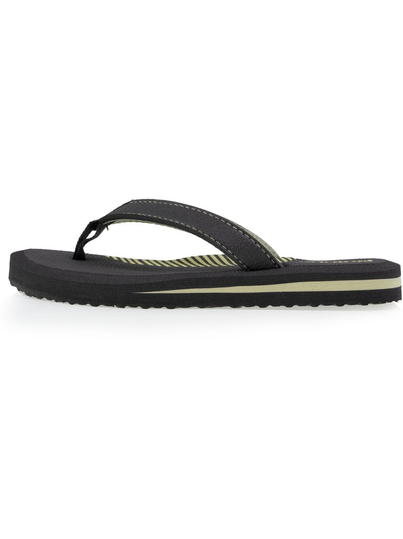 Chanclas Comodidad y parte superior de color  Isotoner Gris verde - Kiabi