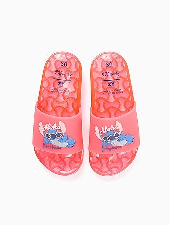 Chanclas con estampado de Stitch