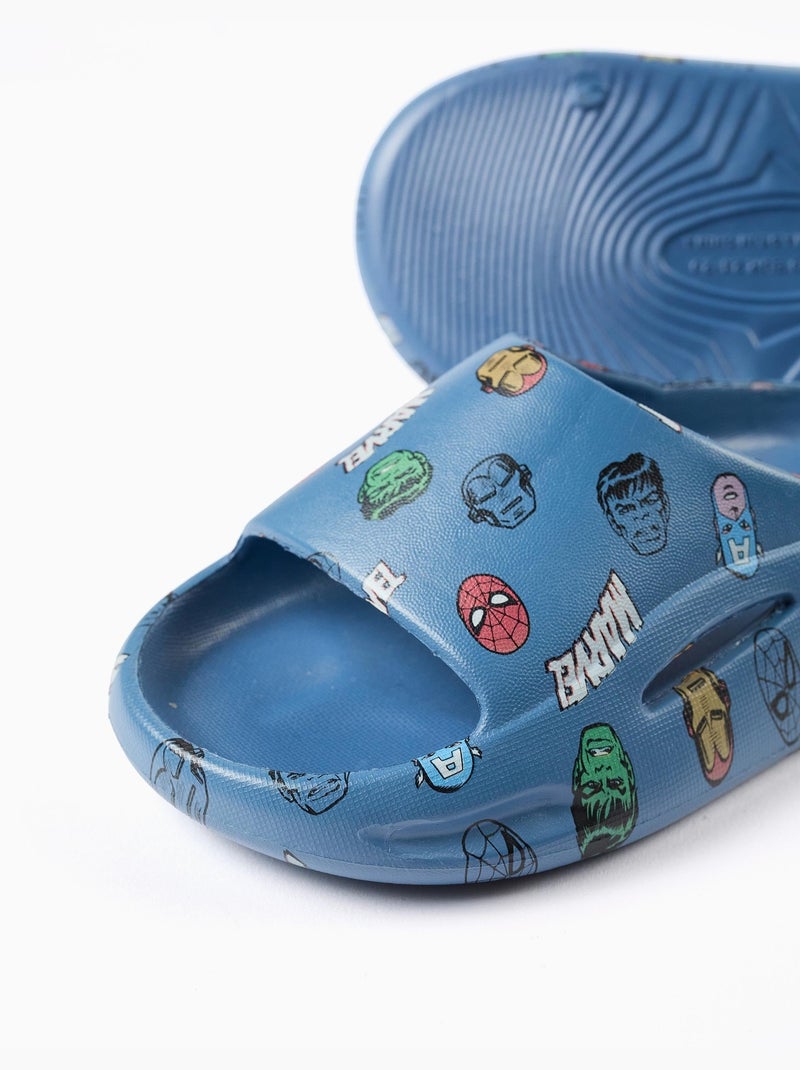 Chanclas con motivo de Marvel y suela antideslizante Azul Azul - Kiabi