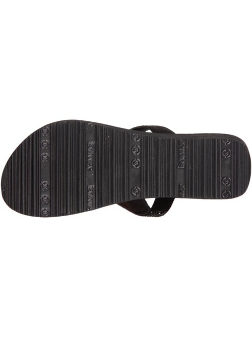 Chanclas con tacón de 4 cm, ancho, empeine de abalorios isotoner - Kiabi Chanclas con tacón de 4 cm, ancho, empeine de abalorios isotoner - Kiabi
