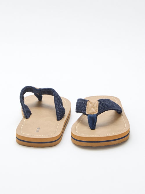 Chanclas con tiras textiles - Kiabi