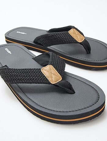 Chanclas con tiras textiles
