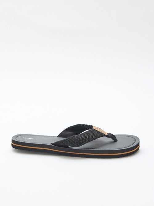 Chanclas con tiras textiles - Kiabi