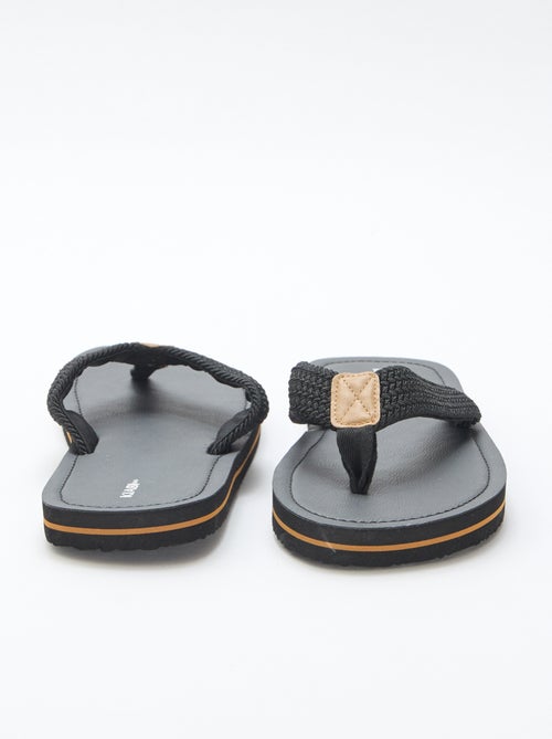Chanclas con tiras textiles - Kiabi