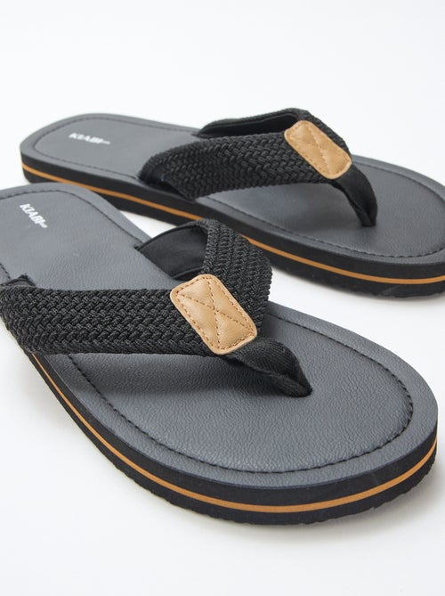 Chanclas con tiras textiles - Kiabi