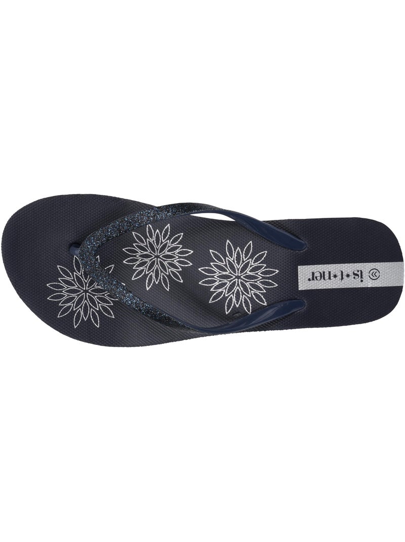 Chanclas con un tacón cómodo y ligero de 4 cm Azul marino - Kiabi