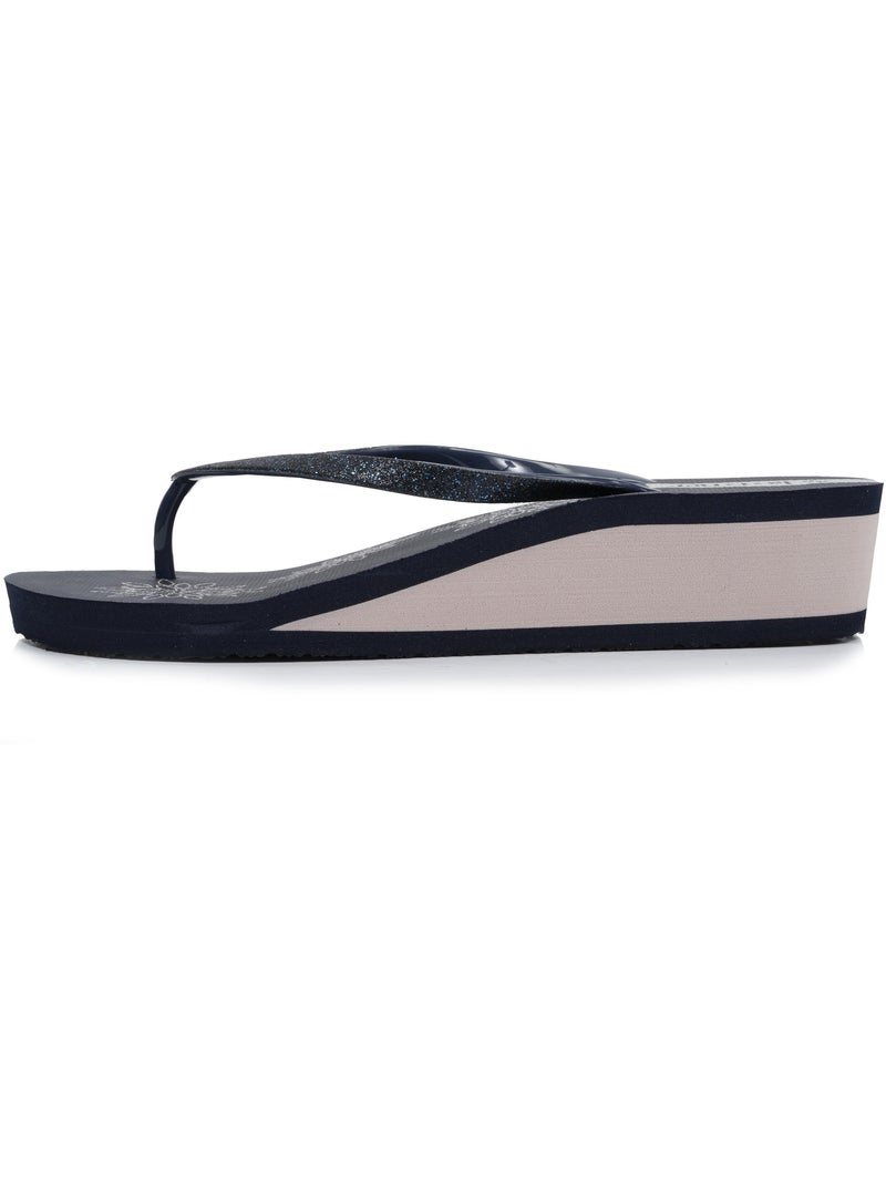 Chanclas con un tacón cómodo y ligero de 4 cm Azul marino - Kiabi
