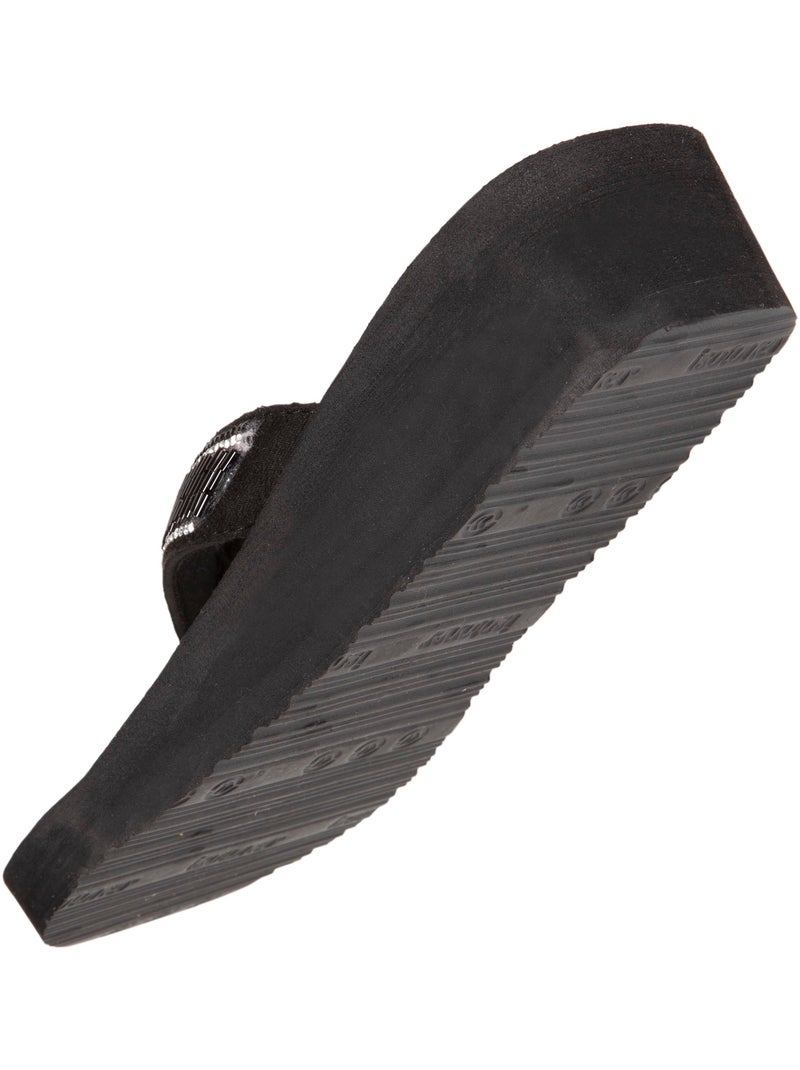 Chanclas con un tacón cómodo y ligero de 4 cm  Isotoner Negro - Kiabi