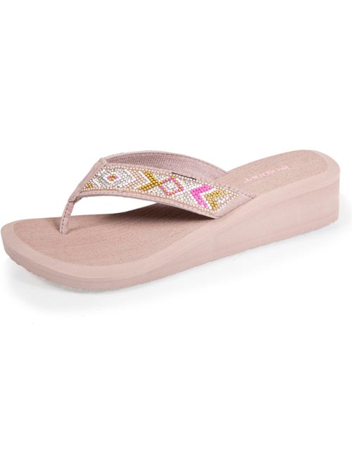 Chanclas con un tacón cómodo y ligero de 4 cm  Isotoner - Kiabi
