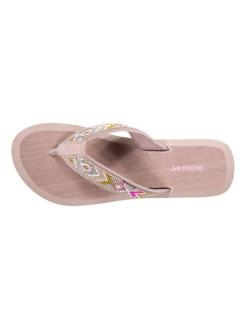 Chanclas con un tacón cómodo y ligero de 4 cm  Isotoner - Kiabi