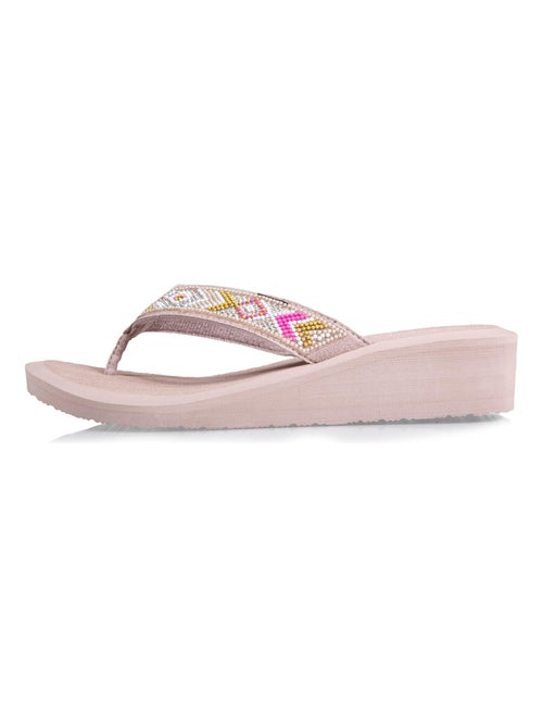 Chanclas con un tacón cómodo y ligero de 4 cm  Isotoner - Kiabi