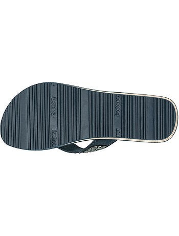 Chanclas Tacón de 4 cm, suela cómoda y ligera, sandalia de playa, sandalia de Isotoner