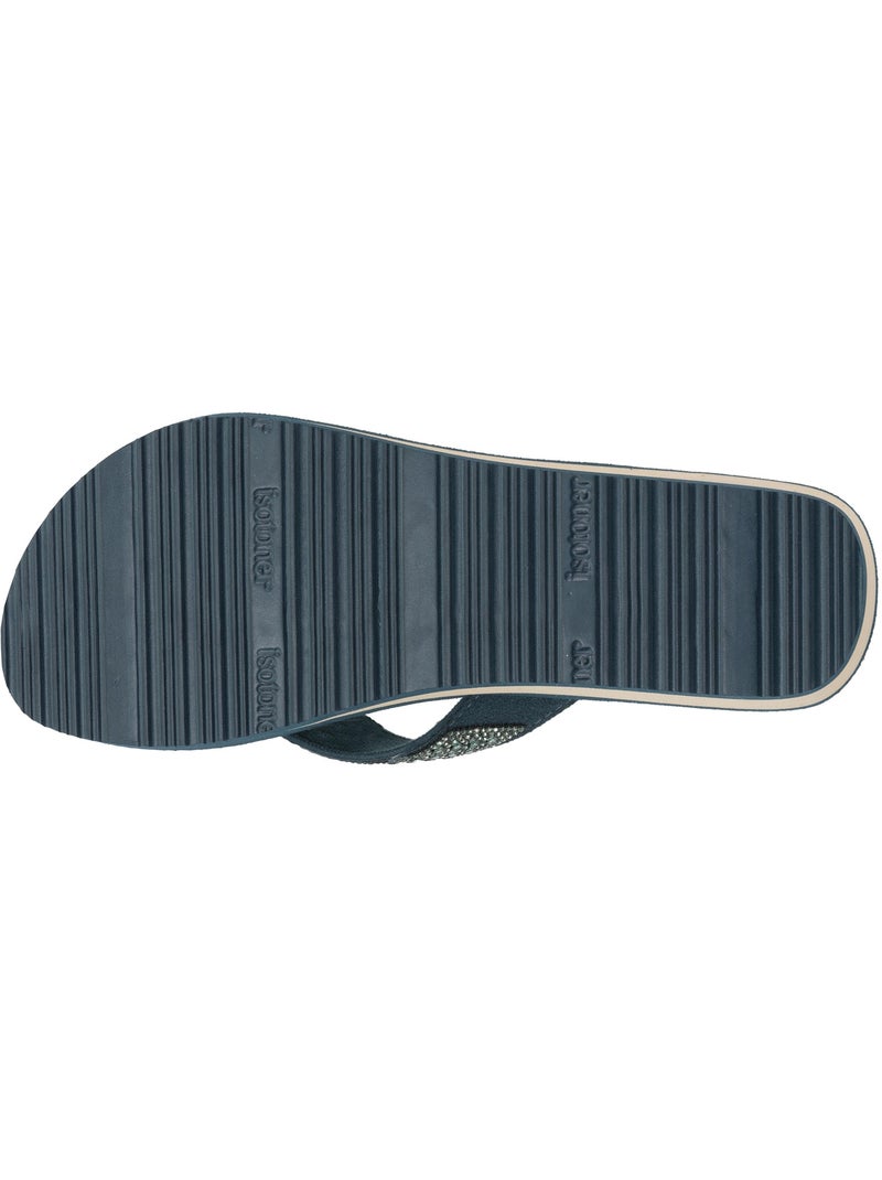 Chanclas con un tacón cómodo y ligero de 4 cm  Isotoner Verde claro - Kiabi