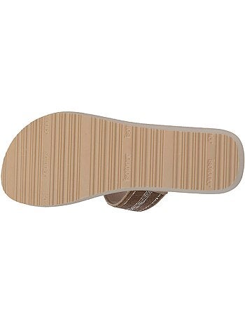 Chanclas con un tacón ultracómodo de 4 cm isotoner