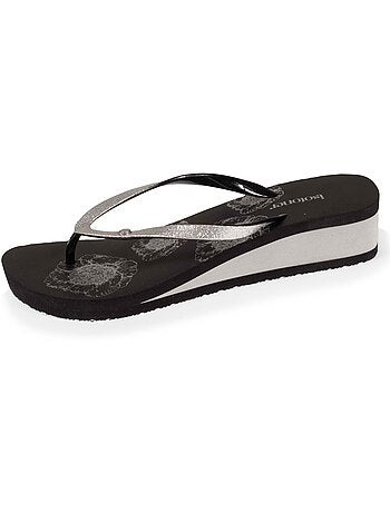 Chanclas con un tacón ultracómodo de 4 cm isotoner