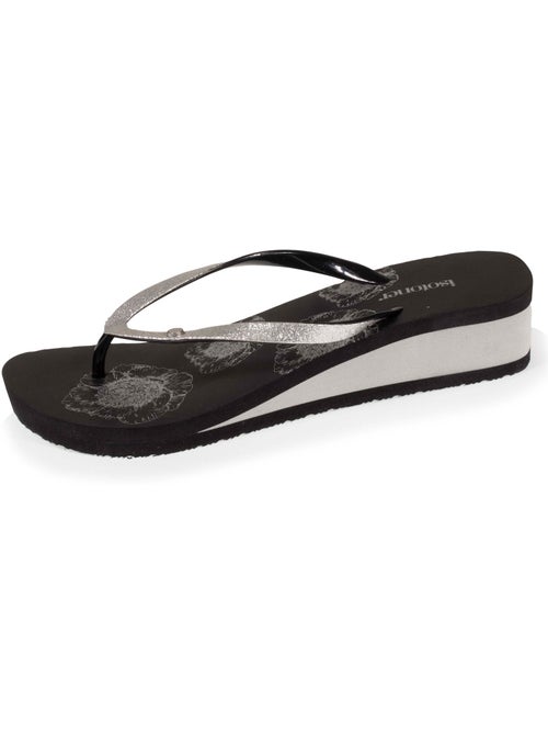Chanclas con un tacón ultracómodo de 4 cm isotoner - Kiabi Chanclas con un tacón ultracómodo de 4 cm isotoner - Kiabi