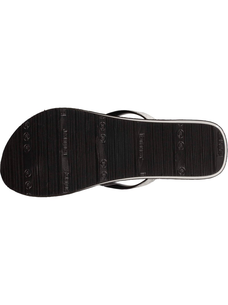 Chanclas con un tacón ultracómodo de 4 cm  isotoner Negro - Kiabi