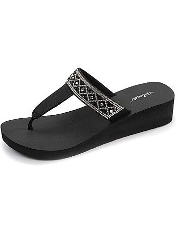 Chanclas con un tacón ultracómodo de 4 cm isotoner