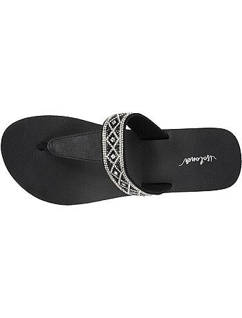 Chanclas con un tacón ultracómodo de 4 cm isotoner