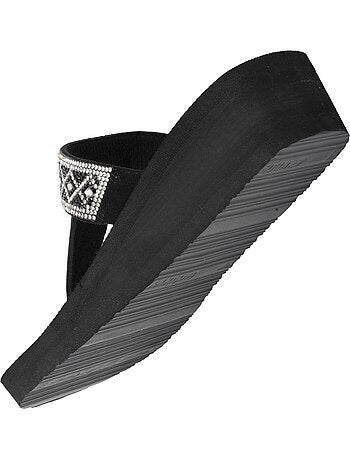 Chanclas con un tacón ultracómodo de 4 cm isotoner