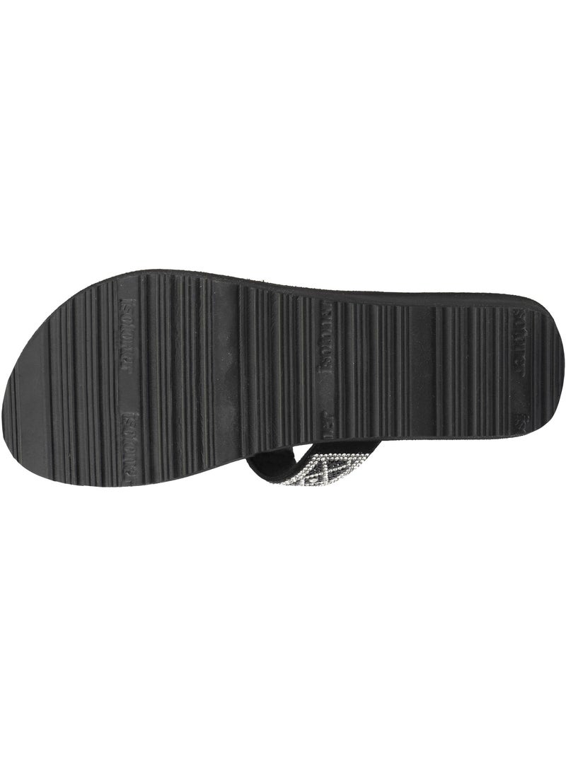 Chanclas con un tacón ultracómodo de 4 cm  isotoner Negro - Kiabi