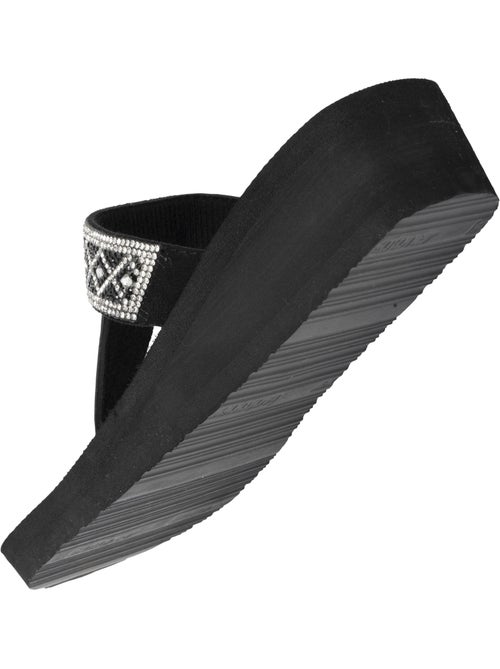 Chanclas con un tacón ultracómodo de 4 cm isotoner - Kiabi Chanclas con un tacón ultracómodo de 4 cm isotoner - Kiabi