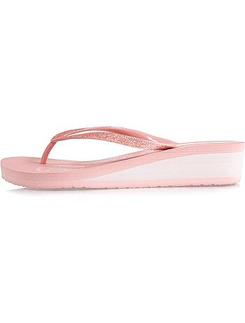 Chanclas con un tacón ultracómodo de 4 cm isotoner