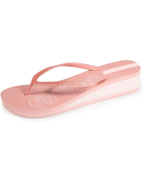 Chanclas con un tacón ultracómodo de 4 cm isotoner - Kiabi Chanclas con un tacón ultracómodo de 4 cm isotoner - Kiabi