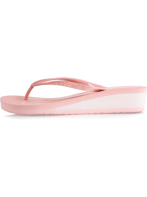Chanclas con un tacón ultracómodo de 4 cm isotoner - Kiabi Chanclas con un tacón ultracómodo de 4 cm isotoner - Kiabi