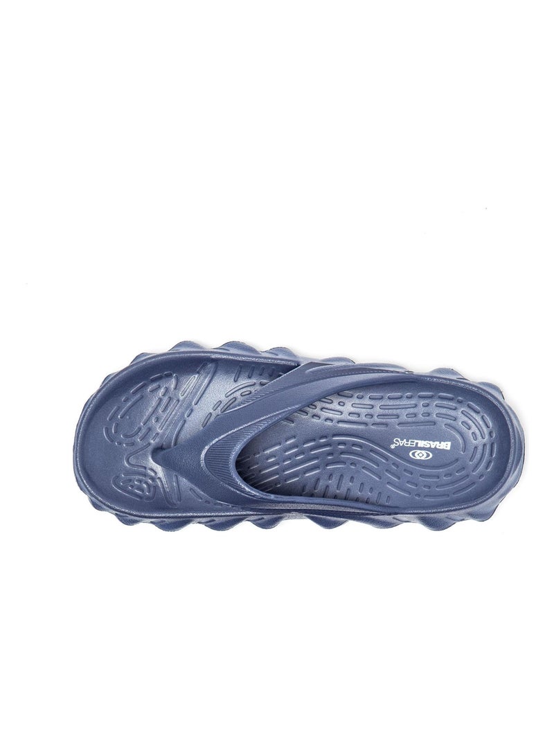 Chanclas de Baño de Hombre con suela de goma Azul oscuro - Kiabi