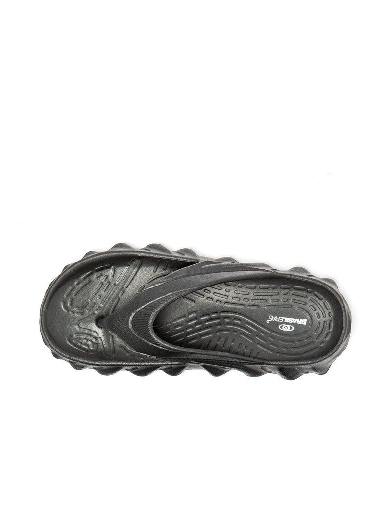 Chanclas de Baño de Hombre con suela de goma Negro - Kiabi