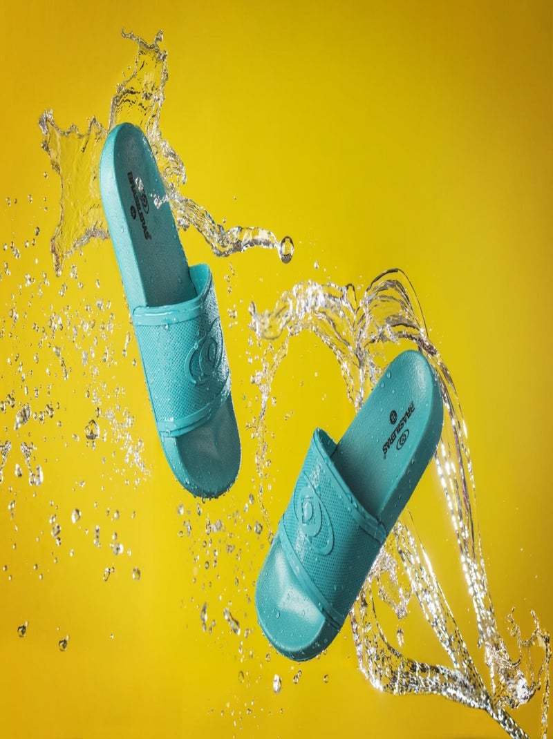 Chanclas de Baño Unisex con suela de goma Azul turquesa - Kiabi